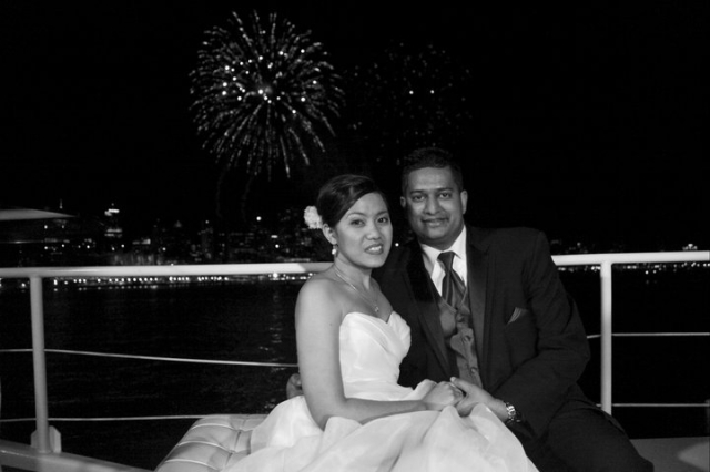 The Wedding Yacht Fireworks